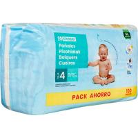 Pañal Talla 4, 12 horas seco EROSKI XL, paquete 100 uds