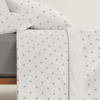 Juego de sábanas 3 piezas 100% microfibra, diseño Flor A.MIRÓ, talla 90 cm