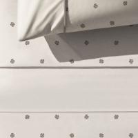 Juego de sábanas 3 piezas 100% microfibra, diseño Flor A.MIRÓ, talla 90 cm