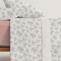 Juego de sábanas 3 piezas, 100% microfibra, diseño Emily A.MIRÓ, talla 135 cm