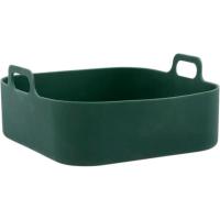 Cesta cuadrada de silicona, apta Air Fryer, Terrae QUID, 19x9 cm