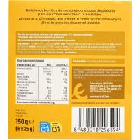 Barrita cereal y plátano 0% azúcares añadidos EROSKI, caja 150 g