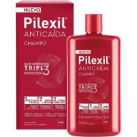 Champú anticaida triple acción PILEXIL, bote 450 ml