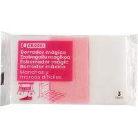Esborrador magic EROSKI, paquet 3 u