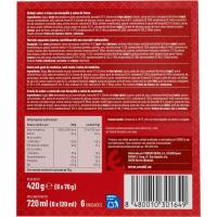 Cono de fresa EROSKI, pack 6x120 ml