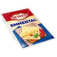 Queso Emmental PRESIDENT, lonchas, bandeja 100 g