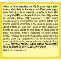 Gelat con llimona CORNETTO, pack 4x90 ml