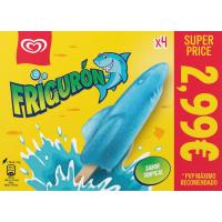 Helado bombón frigurón FRIGO, pack 4x70 ml