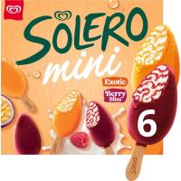 Helado bombón frutas exóticas&frutos rojos SOLERO, pack 6x50 ml
