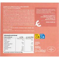 Canelons de carn EROSKI, pack 2x300 g
