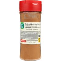 Canela molida EROSKI, frasco 45 g