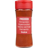 Pimentón dulce EROSKI, frasco 58 g Pimentón dulce EROSKI, frasco 58 g