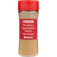 Pimienta blanca molida EROSKI, frasco 65 g Pimienta blanca molida EROSKI, frasco 65 g