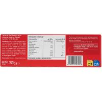 Turrón de chocolate con leche y pistacho EROSKI, tableta 150 g