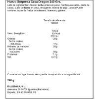 Huevo sorpresa la Casa del Dragón MUSFI'S, 1 ud, 240 g