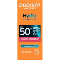 Fluido solar facial hydra SPF50+ BABARIA, bote 40 ml