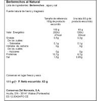 Escopinyes al natural 65/75 peces CABO DE PEÑAS, llauna 63 g