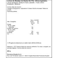 Lloms d'abadejo d'Alaska sense pell PESCANOVA, sobre 400 g