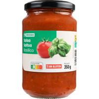 Salsa basilico EROSKI, frasco 350 g Salsa basilico EROSKI, frasco 350 g