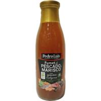 Fumet de pescado y marisco ecológico PEDRO LUIS, frasco 750 ml