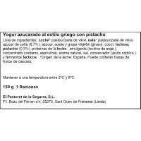 Yogur griego pistacho PASTORET, tarrina 150 g