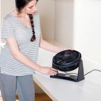 Ventilador mini de sobretaula 2 velocitats, Ø25 cm, apte per a paret, Hissi Brise Mini TAURUS