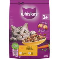 Alimento de pollo para gato adulto WHISKAS, bolsa 800 g
