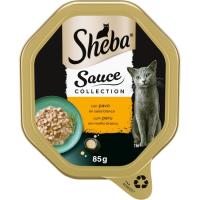 Aliment gat terrina gall dindi salsa SHEBA, 85 g
