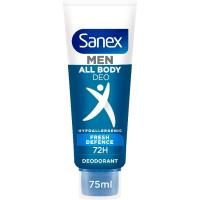 Desodorante en crema para hombre AOB SANEX MEN, tubo 75 ml
