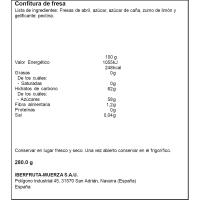 Confitura de maduixa BEBÈ, flascó 280 g