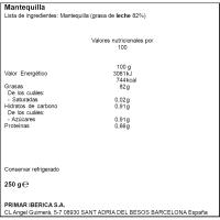Mantequilla BREDA, pastilla 250 g
