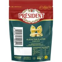 Queso en polvo especial pasta PRESIDENT, bolsa 60 g