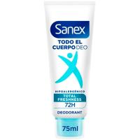 Desodorante en crema todo el cuerpo Freshness SANEX, tubo 75 ml