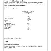 Gamba cuita de Huelva DELFIN, safata 200 g