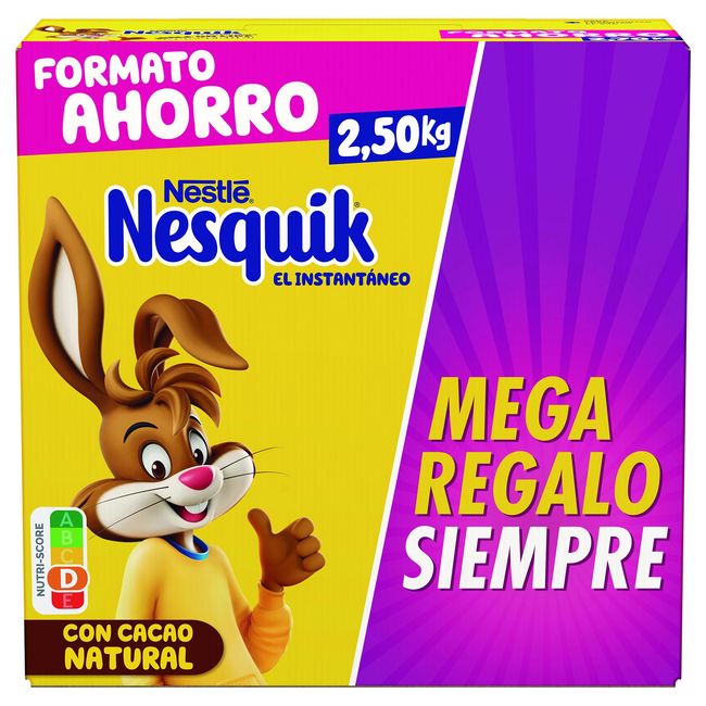 Cacao soluble NESQUIK, caja 2,5 kg