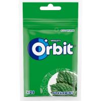 Chicle sabor hierbabuena ORBIT, paquete 29 g