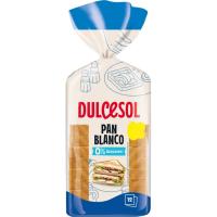 Pan de molde blanco DULCESOL, paquete 410 g Pan de molde blanco DULCESOL, paquete 410 g