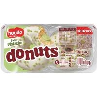 Donuts nocilla sabor pistacho DONUTS, 2 uds, paquete 126 g