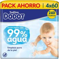 Tovalloletes DODOT TOTAL CARE AQUA, paquet 4x60 u Tovalloletes DODOT TOTAL CARE AQUA, paquet 4x60 u