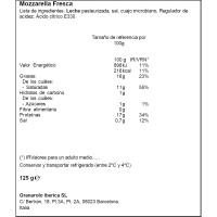 Queso Mozzarella de vaca Fior di Latte GRANAROLO, bolsa 125 g