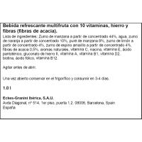 Bebida multifruta 10 vitaminas everyday HOHES C, botella 1 litro