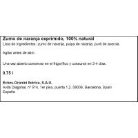 Zumo de naranja y acerola GRANINI, botella 75 cl