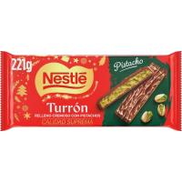 Turrón de pistacho extrafino NESTLÉ, tableta 221 g Turrón de pistacho extrafino NESTLÉ, tableta 221 g