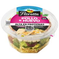 Ensalada de pollo, huevo y pasta +proteína FLORETTE, bolw 270 g