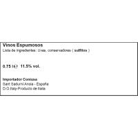 Vino Espumoso Prosecco BELMONDO, botella 75 cl