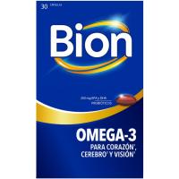 Omega3 250 mg EPA Y DHA con probióticos BION3, caja 30 cápsulas Omega3 250 mg EPA Y DHA con probióticos BION3, caja 30 cápsulas