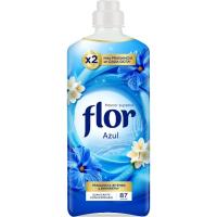 Suavizante concentrado azul FLOR, botella 87 dosis Suavizante concentrado azul FLOR, botella 87 dosis