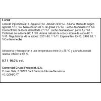 Batuda de coco MANGAROCA, ampolla 70 cl