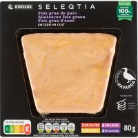 Foie Entier Micuit EROSKI SELEQTIA, blister 80 g Foie Entier Micuit EROSKI SELEQTIA, blister 80 g