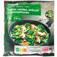 Saltat de jueves-bròcoli-xampinyons EROSKI, bossa 450 g Saltat de jueves-bròcoli-xampinyons EROSKI, bossa 450 g
